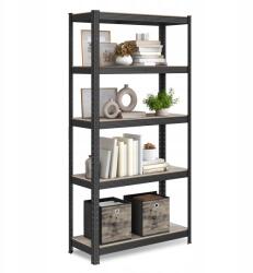SONGMICS Acél fém tároló állvány 5 polccal 150x75 cm (Glr030b11)