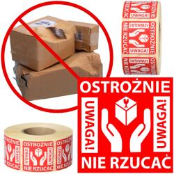 ToolSpace Címke Óvatosan Ne Dobja El öntapadós csomag matricák futár x1000db (9979)