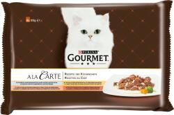 Gourmet A la Carte mélytengeri hallal, pulykával, lazaccal és kacsával 4x85 g - 340 g