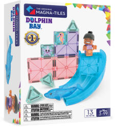 Magna-Tiles Mágneses építőjáték Dolphin Bay 13 darab (MT-262013DB)