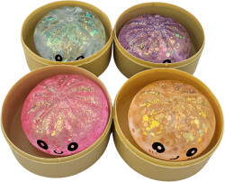  Dumpling squishy, gőzgombóc antistressz játék, kicsi (5, 5cm), csillámos, squishy típusú, többféle (KPD-DG-MINI-7) - mesescuccok
