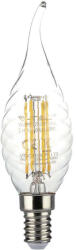 V-TAC Átlátszó LED izzó filament COG E14 C35 4W 3000K gyertyaláng - 214308