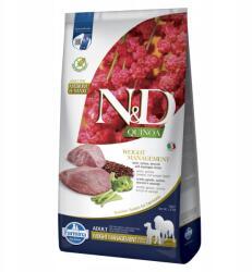 Farmina N&d Quinoa Weight Management 7kg Száraz Kutyaeledel Bárányhússal Kutyáknak