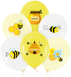 PartyPal Szülinapi lufi 11" 28cm 6db Méhecskés, Bee (LUFI322591)
