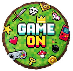 Gamer Játék Game On fólia lufi 45 cm (MLG148237)