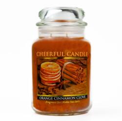 Cheerful Candle Cheerful Candle® Orange Cinnamon Clove nagy üveggyertya 680 g