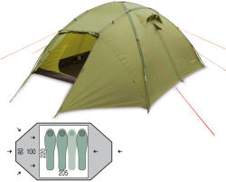 Pinguin Cort Pinguin Tornado 3, 3-4 persoane, 4.95kg, bete fibra de sticla Cort