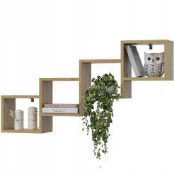 EstiloHome Falra akasztható polc az irodai nappaliba 110 cm Artisan (CUBO 100 Artisan - Półki Wiszące na Poddasze)