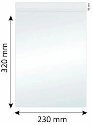 Mega Plus Pungi Polipropilena pentru Alimente/Textile, 230x320mm, Autoadeziv, Transparent, 40m, 100Buc/Set (BZL-0226)