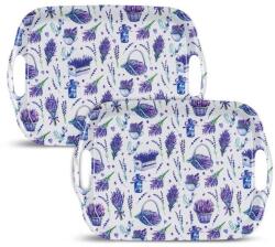 BANQUET Set de tăvi din melamină LAVENDER 36 x 25, 5 cm 2 buc Tava