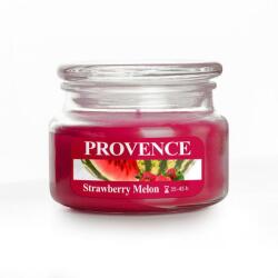Provence Lumânare în borcan cu capac CĂPŞUNI ŞI PEPENE ROŞU, 200 g