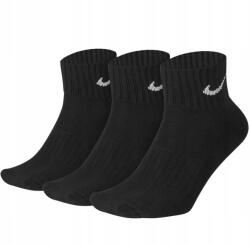 Nike fekete zokni 38-42 méret, bokáig érő, Dri-FIT, 3 pár (887232701055)