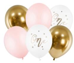 PartyDeco Lufik 30cm, One, Pastel Pale Pink (1 op. 6 db)