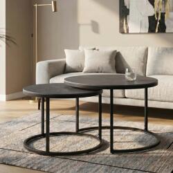 IV Interior Concept Set de 2 masute cu blat ceramic gri ELEGANCE 75cm (A-46894 VC) Masa de cafea