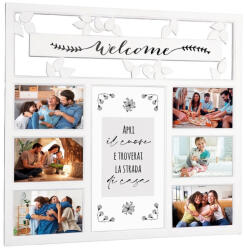 AdTrend Rama foto perete plastic alb negru, sticla 51, 5 x 49 cm (110500A)