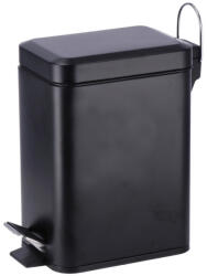 AdTrend Cos gunoi cu clapeta fier negru 24, 5 x 12 x 25 cm, 3 L (103358A) Cos de gunoi
