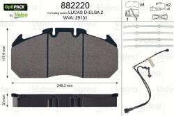 Valeo 882220 Fékbetét készlet, tárcsafék