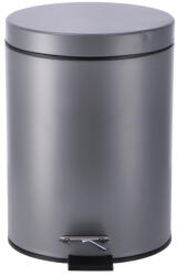 AdTrend Cos gunoi cu clapeta fier gri 20, 5 x 26, 5 cm, 5 L (103351B) Cos de gunoi