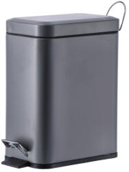 AdTrend Cos gunoi cu clapeta fier gri 29, 5 x 14 x 30 cm, 5 L (103359B) Cos de gunoi