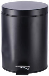 AdTrend Cos gunoi cu clapeta fier negru 20, 5 x 26, 5 cm, 5 L (103351A) Cos de gunoi