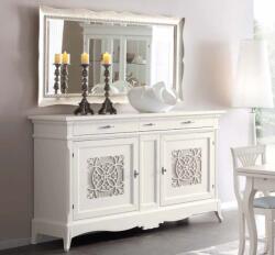 Settimo Comoda Toscana din lemn cu decor sculptat, 201 x H 117 cm (EU333) Comoda