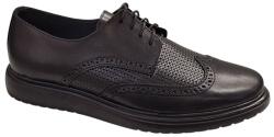 DeSuceava Pantofi Brogue Derby Casual-Eleganti barbati din piele naturala culoare neagra DeSuceava RSY02N