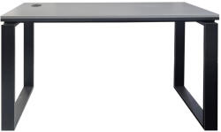 International Service Birou office Sanya blat cu rama, pal gri , cadru metalic negru, 1310 x 710 x750 mm