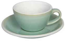 LOVERAMICS Egg - Flat White 150 ml Cup and Saucer - Basil