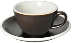 LOVERAMICS Egg - Flat White 150 ml Cup and Saucer - Gunpowder
