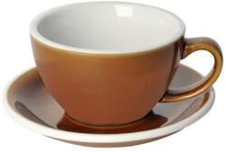 LOVERAMICS Egg - Cafe Latte 300 ml Cup and Saucer - Caramel
