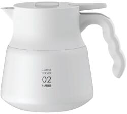 Hario Insulated Server V60-02 Plus din oțel inoxidabil 600 ml alb
