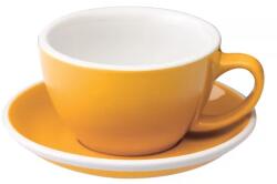 LOVERAMICS Egg - Cafe Latte 300 ml Cup and Saucer - Yellow