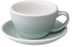 LOVERAMICS Egg - Cafe Latte 300 ml Cup and Saucer - River Blue