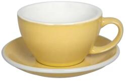 LOVERAMICS Egg - Cafe Latte 300 ml Cup and Saucer - Butter Cup