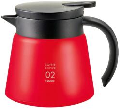Hario Insulated Server V60-02 din oțel inoxidabil 600 ml roșu