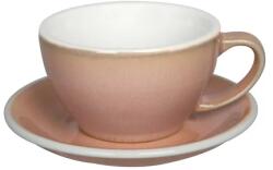 LOVERAMICS Egg - Cafe Latte 300 ml Cup and Saucer - Rose