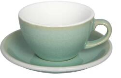 LOVERAMICS Egg - Cappuccino 200 ml Cup and Saucer - Basil