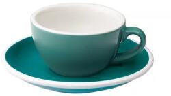 LOVERAMICS Egg - Flat White 150 ml Cup and Saucer - Teal