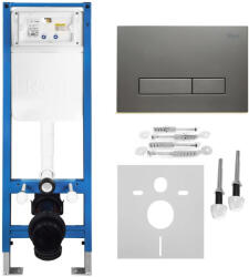 Rea Set Cadru incastrat Slim 024N pentru WC cu clapeta HD titan (KPL-E1634)
