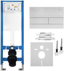 Rea Set Cadru incastrat Slim 024N pentru WC cu clapeta T crom periat (KPL-E1057)