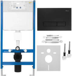 Rea Cadru WC incastrat Rea cu clapeta HD negru (KPL-E0633)