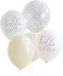 Party Deco Комплект от Балони "Hello Baby" в Нежни Цветове (FLB-116)
