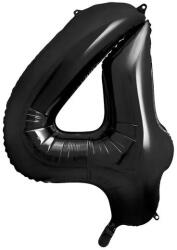 Party Deco Фолиев балон цифра, 86 см, черен - 4 (fb1m-4-010)