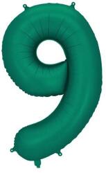 Party Deco Фолиев Балон - Цифра, 86 см, Тъмнозелено - 9 (fb1s-9-012b)
