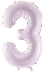 Party Deco Фолиев Балон Цифра, Светло Лилаво, 72 см - 3 (fb230g-3-014)