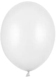 Party Deco Латексови Балони Металик, Бяло - 12 см (sb5m-008)