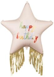 Party Deco Фолиев Балон Звезда с Ресни "Happy Birthday (FB308)