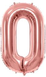 Party Deco Фолиев Балон Цифра, Розово Злато - 86см - 0 (fb1m-0-019r)