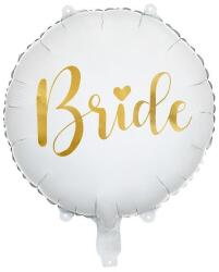 Party Deco Фолиев Балон ''Bride'', Бял , 45см (FB138)