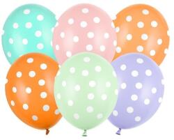 Party Deco Латексови Балони на Точки, 30см - (1 пакет / 6 бр. ) (sb14p-318-000-6)